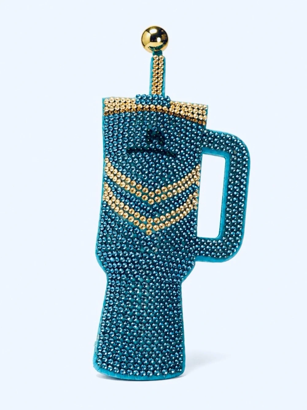 Rhinestone Tumbler Keyring bag backpack charm
